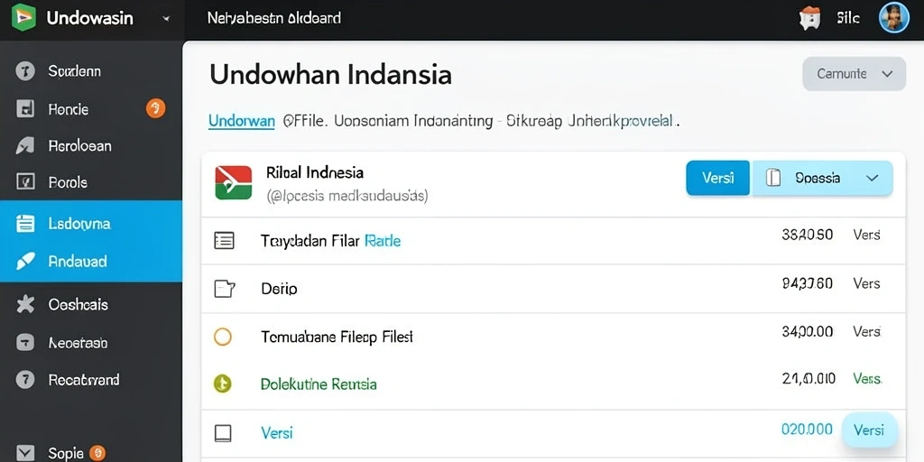 Tampilan antarmuka yang intuitif dan user-friendly.