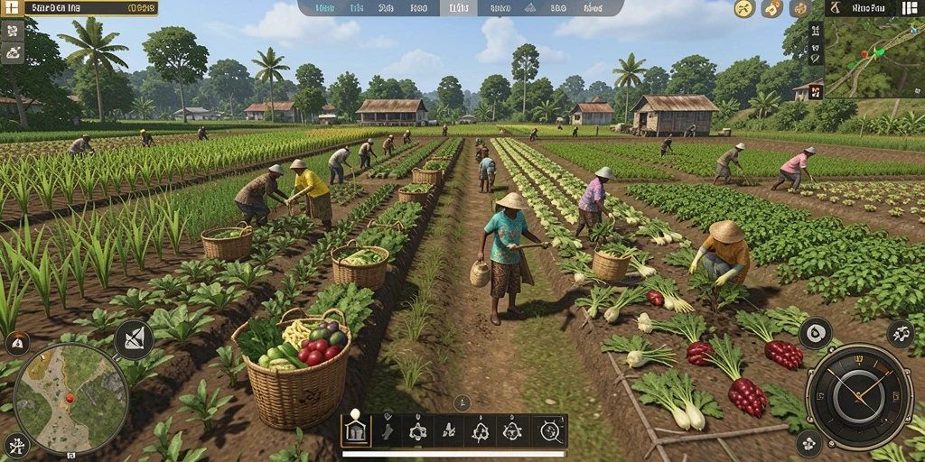 Screenshot menunjukkan tampilan menu utama yang menarik.