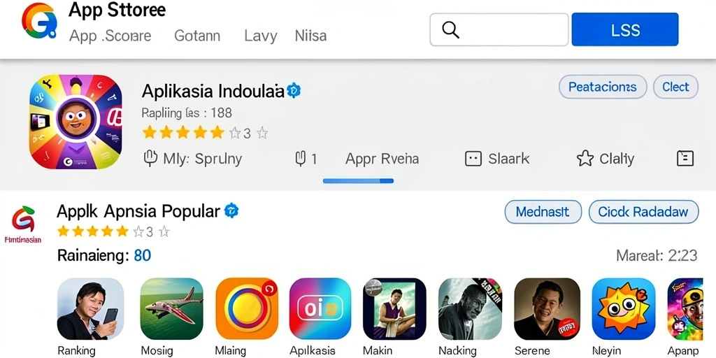 Tampilan antarmuka utama yang menarik.