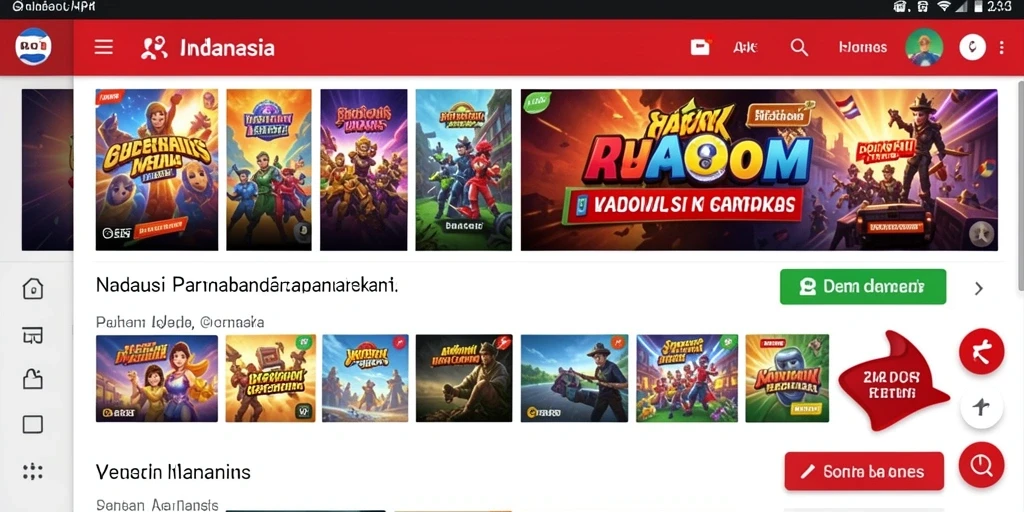 Screenshot menampilkan antarmuka permainan yang menarik.