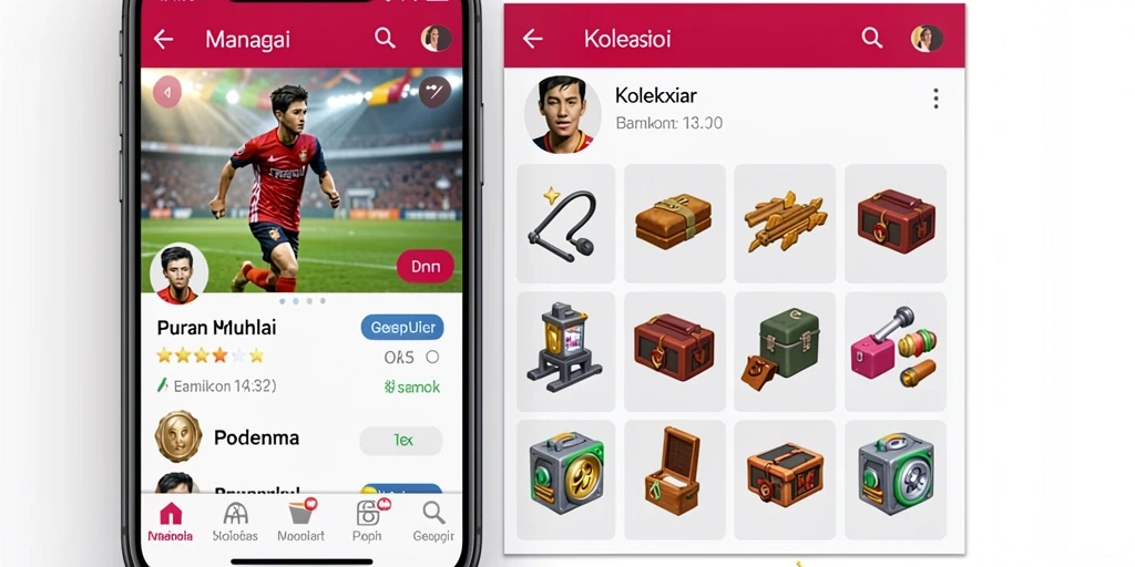 Tampilan karakter yang menarik dan beragam.