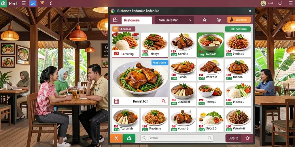 Screenshot menunjukkan antarmuka pengguna yang menarik.