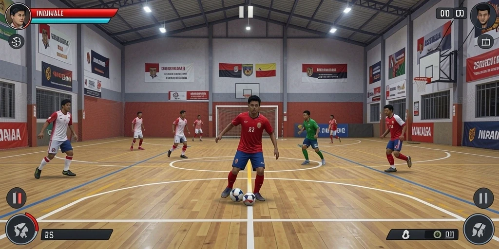 Tangkapan layar ini menunjukkan karakter utama dalam misi eksplorasi.