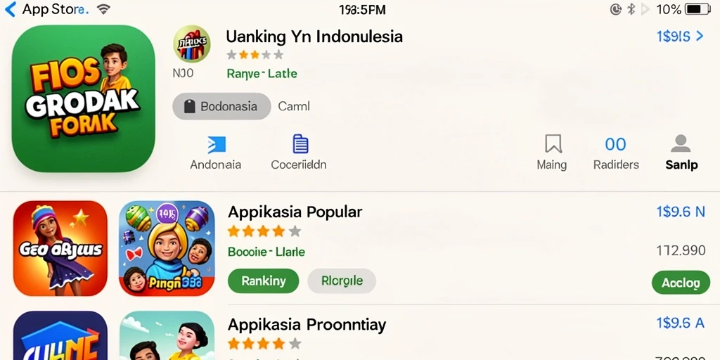 Tampilan menu utama yang menarik dan user-friendly.