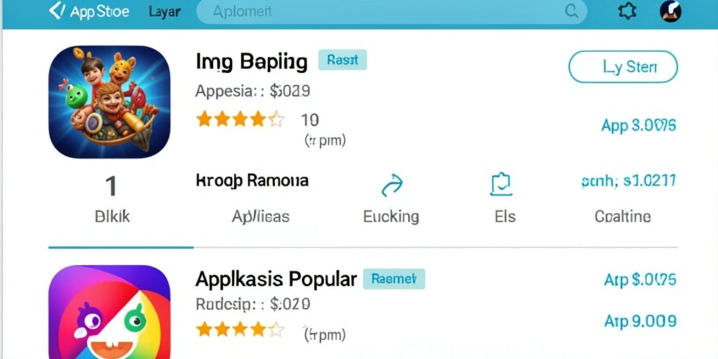 Tampilan karakter yang menarik dan berwarna-warni.